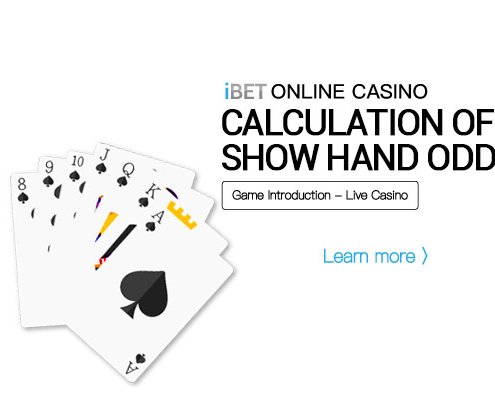 ibet online casino calculation of show hand odd 495x400